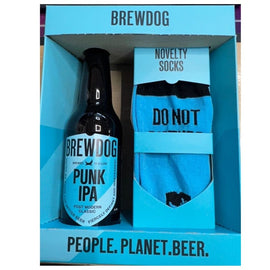 Brewdog Punk IPA and socks gift set