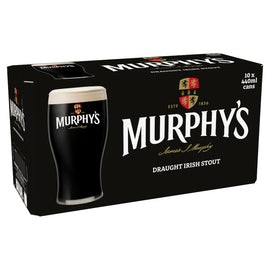 Murphy's Irish Draught Stout 10 x 440ml Cans - NEW