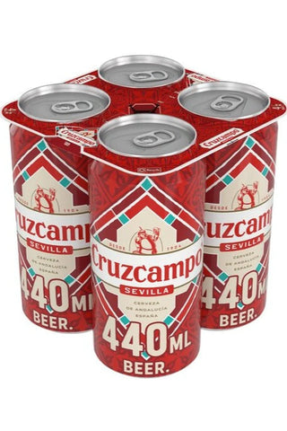 Cruzcampo Sevilla Lager Beer 24x440ml Cans