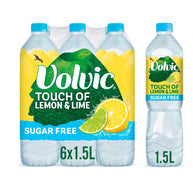 Volvic Touch of Lemon & Lime Sugar free 6 x 1.5L