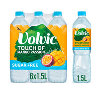 Volvic Touch of Fruit Mango Passion Sugar free 6 x 1.5L