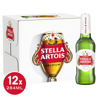 Stella Artois Belgium Premium Lager Beer 12 x 284ml