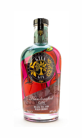 GTea Gins Tea Infused Flavoured Gin - Black Tea & Wild Cherry 70cl