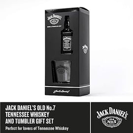 Jack Daniel's Mini & Tumbler Set (raised etched glass)