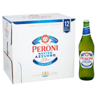 Peroni Nastro Azzurro Lager Beer Bottle 12x 620ml