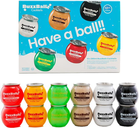 BuzzBallz Cocktails Cans – Mixed Case 12 x 20cl