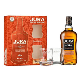 Jura 10 Year Old Single Malt Whisky 2 Glasses Gift Pack 70 cl