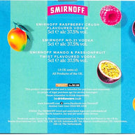 Smirnoff Vodka Gift Set - Flavoured Vodka, 3x 5cl