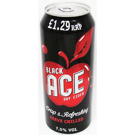 Black Ace Dry Cider  24 x 500ml Cans - PM £1.29