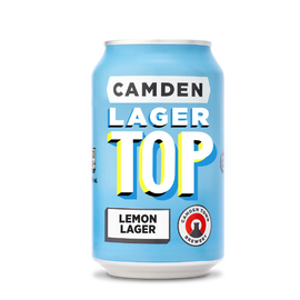 Camden Lager Top Cans 24x330ml - DATED BBE Dec 24