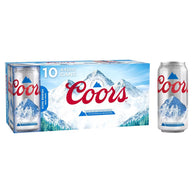 Coors Lager Beer Fridge Pack 10 x 440ml Can