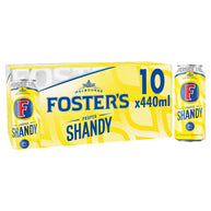 Fosters Proper Lager Shandy Beer Can 10x440ml