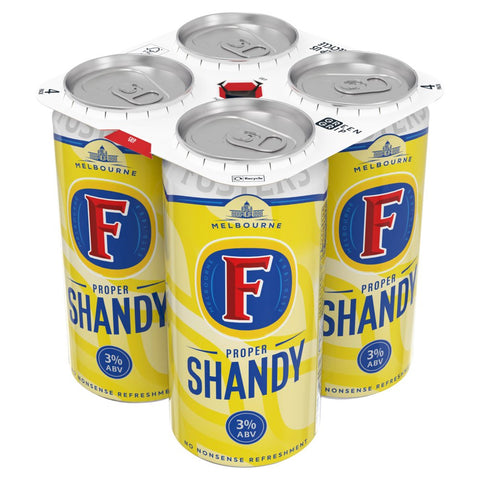 Fosters Proper Shandy Lager Beer 24 x 440ml