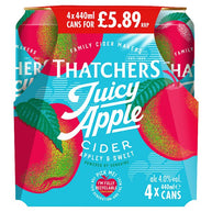 Thatchers Juicy Apple Cider Cans 24 x 440ml