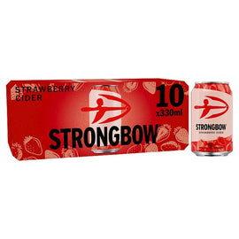 Strongbow Strawberry Cider Can 10x330ml - NEW PRODUCT