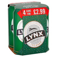 Lynx Pilsner Premium Lager 24 x 500ml Cans PM £2.99