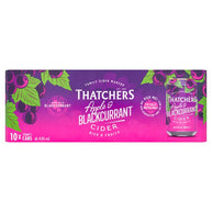 Thatchers Apple and Blackcurrant Cider 10 x 330ml Cans