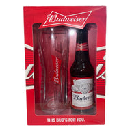 Budweiser & Pint Glass Gift Pack