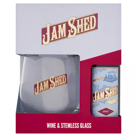 Jam Shed Wine & Stemless Glass Gift Set