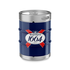 Kronenbourg 1664 Lager Beer - 50L Keg / 11 Gall