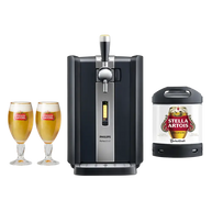 PerfectDraft Stella Artois Draft System Starter Bundle  - Black & Silver