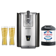 PerfectDraft Pro Peroni Nastro Azzurro Beer Pump Dispenser Starter Bundle