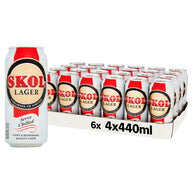 Skol Lager Beer Cans 24 x 440ml Cans