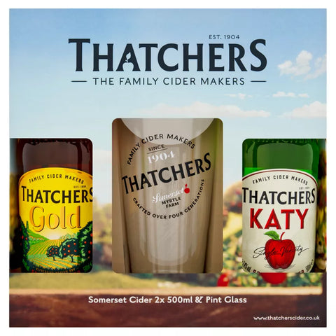 Thatchers Katy & Gold Duo & Pint Glass Gift Set