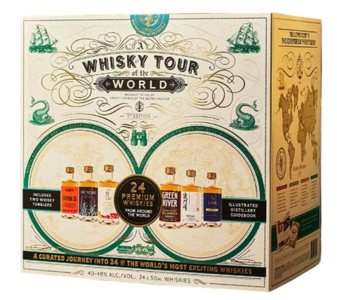 A Whisky Tour of the World 2024 - Miniature Gift Set 24 x 5cl Advent Calendar