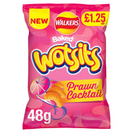 Walkers Wotsits Prawn Cocktail Snacks Crisps £1.25 PMP 15 x 48g