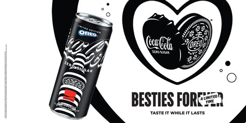 OREO x Coca Cola 'Besties Forever' Limited Edition Cans 250ml - NEW