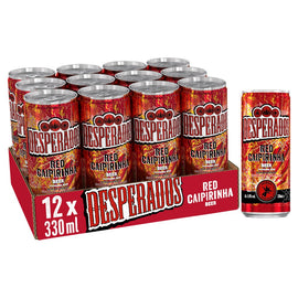 Desperados Red Caipirinha Guarana & Red Fruit Beer Can 12 x 330ml