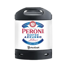 Peroni Nastro Azzurro Keg Pack (2 Kegs + FREE Glassware) Perfectdraft