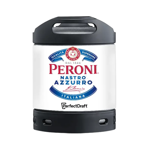 Peroni Nastro Azzurro Keg Pack (2 Kegs + FREE Glassware) Perfectdraft