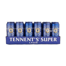 Tennent's Super Strong Lager Beer Cans 24 x 500ml