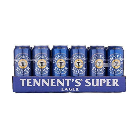 Tennent's Super Strong Lager Beer Cans 24 x 500ml