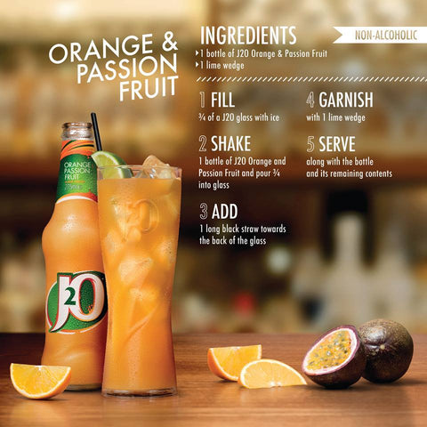 J2O Orange & Passionfruit Bottles