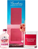 Gordon's Pink Gin 5cl & Strawberry Scented Candle Gift Set