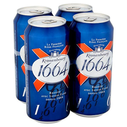 Kronenbourg 1664 Lager Beer 24x440ml Cans 5%