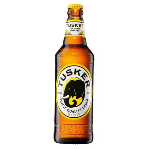 Tusker Kenyan Lager 12 x 500ml Bottles - Dated March 2025