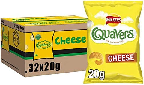 Walkers Quavers Cheese Snacks 32x20g